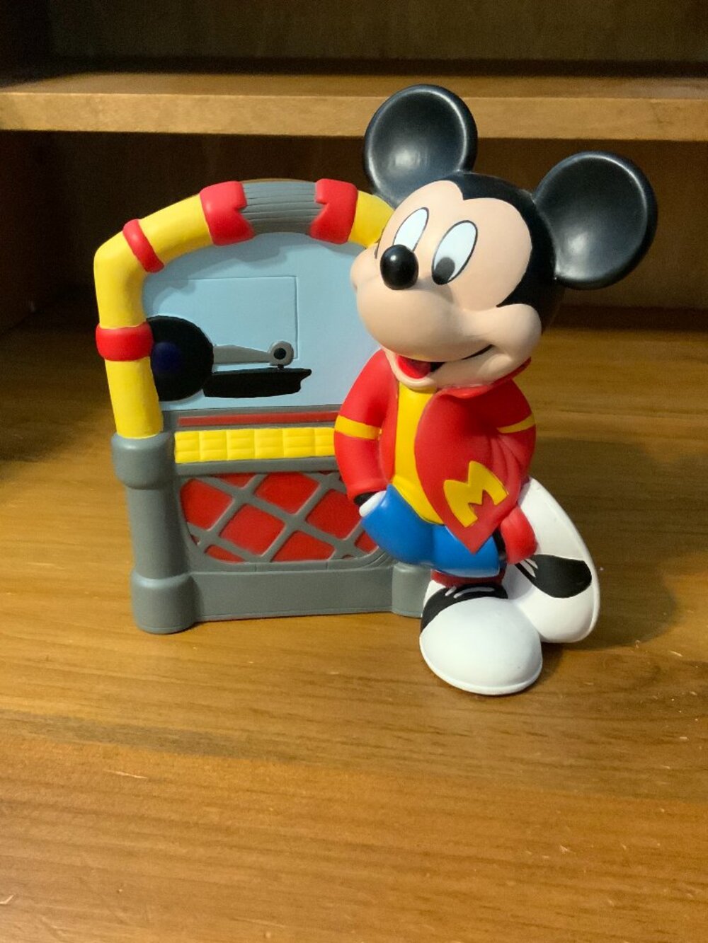 VINTAGE DISNEY MICKEY MOUSE BY THE JUKEBOX PIGGY BANK